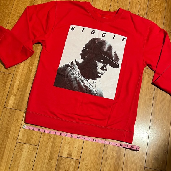 Brooklyn Mint Biggie Smalls Graphic Sweatshirt Red Size M - Picture 11 of 14